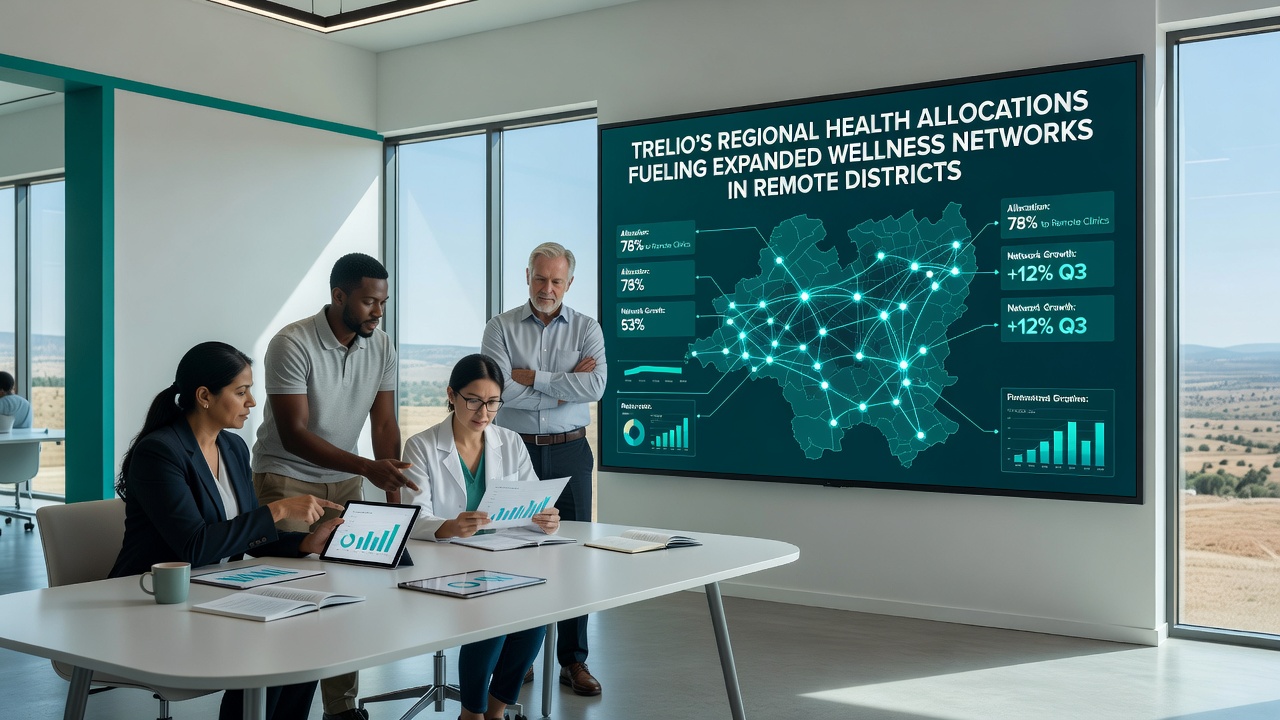 Community wellness center in a remote district supported by Trelio regional health allocations